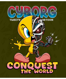 Ciborg Piolín Vector